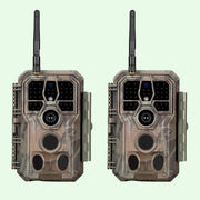 Wireless Bluetooth WildlifeTrail Camera with Night Vision Motion Activated 32MP 1296P Waterproof Stealth Camouflage for Hunting, Home Security