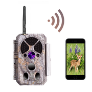 Paket med Solpaneler och WiFi Åtelkamera 32 MP HD 1296P med Mörkerseende och Rörelsedetektering, 940nm Infraröd ,IP66 Vattentät,för Bakgård, Trädgård, Bondgård|A350W Grå