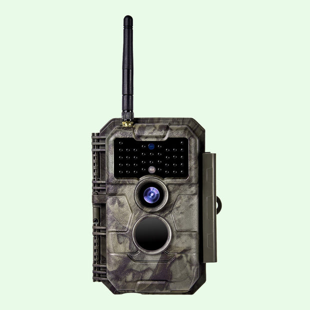 WiFi Åtelkamera 32MP HD 1296P Mörkerseende och Rörelsedetektor med 0.5s Triggerhastighet No Glow, 940nm Infraröd, IP66 Vattentät för Utomhus och Vilda Djur| W600 Brun